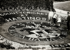 Floral Clock County Cricket at Hastings - White Rock Gardens 1962